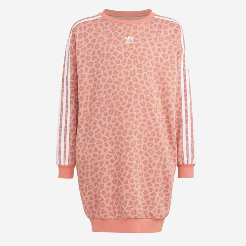 ✨Adidas Originals Animal Allover Print Long Sleeve Dress
